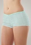 Avenue Plus Size Aqua Stripe Girl Short Panty
