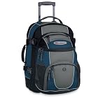 High Sierra Carry-On Wheeled Backpack with Removable Day Pack (Dark Denim, Steel)