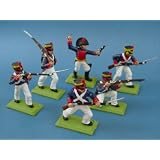 Battle of the Alamo Mexican Infantry Set, Hand Painted 54mm Toy Soldiers and Playset Figures, Davy Crockett Playset