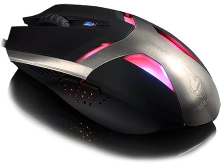 TEAM SCORPION Frost Wyam: Gaming Mouse features USB, scroll wheel, real-time DPI switch (400-2000 DPI) and special grip