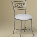 Dutton Vanity Stool in Chrome Finish