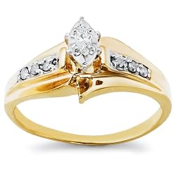 opción 10k del sistema nupcial del diamante del oro blanco o amarillo opción 10k del sistema nupcial del diamante del oro blanco o amarillo