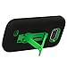 Asmyna Symbiosis Kickstand Protector Cover for ZTE N800 Awe - Retail Packaging - Pearl Green/Black