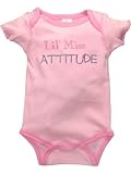 Lil' Miss Attitude Short Sleeve Onezie Bodysuit by Baby Essentials
