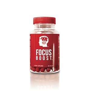 Focus Boost - Premium Brain Supplement, Increase Focus, Memory and Alertness (90 Count)