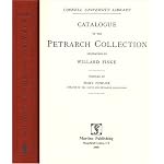 Catalogue of the Petrarch Collection Bequeathed by Willard Fiske book cover