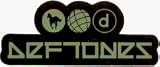 Deftones - Black & Green with Logos - Small Sticker / Decal