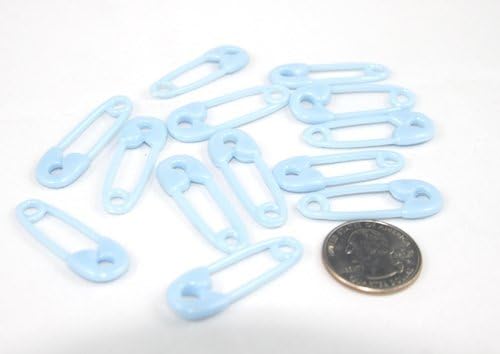 Diaper Pins 1.5", Pack Of 144 pieces, Plastic, Blue