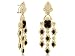 Lauren G Adams 18K Gold Plated Vintage "Victorian Dream" Black CZ Chandelier Earrings Lauren G Adams 18K Gold Plated Vintage "Victorian Dream" Black CZ Chandelier Earrings