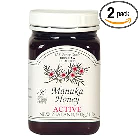 Manuka Honey Bio Active 5+, 500g/1 lb Jars (Pack of 2)