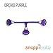 Snappi Cloth Diaper Fasteners - Pack of 5 (2 Orange, 2 Blue, 1 Purple) Bright Colors