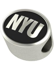 New York University NYU College Jewelry and Bead Fits Most European Style Bracelets. High Quality Bead in Stock for Immediate Shipping
