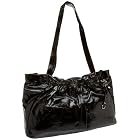 Latico Patent Crunch Ruched E/W Tote