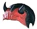 Devil Pate (Headpiece) Half Mask Adult Halloween Costume Accessory(B511)