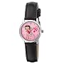 Armitron Women's 9100021 Betty Boop and Dog Silver-Tone Black Strap Character Analog Watch