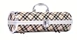 Tan Plaid Birmingham Wine Purse with Cork Screw
