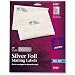 300-labels3/in X 2-1/4in Address Silver Foil For Inkjets