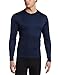 Hot Chillys Men's Peachskins Solid Crewneck Lightweight Moisture-Wicking UV Protective Relaxed Fit Base Layer Top
