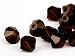 Küche & Haushalt : Glasperlen zum Auffädeln von Swarovski Doppelkegel 4mm (Mocca), 96 Stück