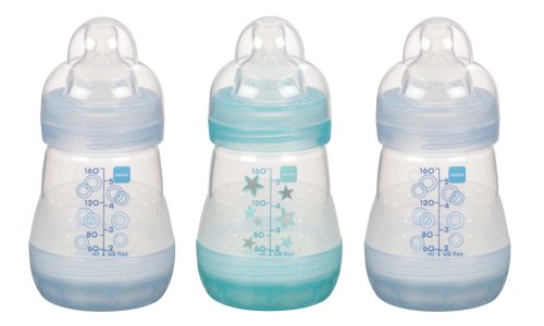 Sassy Baby's Mam 5 oz Bottle for Boy, 3-Pack