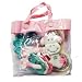 Three Baby Teethers/Rattles In Gift Bag For Girl