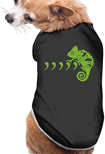 Funny Green Comma Chameleon Cute Dog Apparel Clothes Sweaters