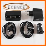 Produkt-Bild: USB Dockingstation Ladestation f&uuml;r iPhone 4 4S + 2 USB Kabel + USB Auto Adapter + USB 5V 1000mA 1A Netzteil