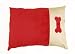 Happy Tails-Designer Corduroy Pillow Pet Bed, Cherry