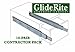 GlideRite Hardware 1470-ZC - 14-inch 100 Lb. Full Extension Ball Bearing Drawer Slides with 1
