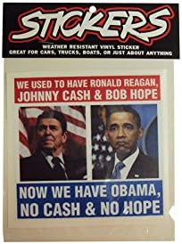 Graphic Designs NOW WE HAVE OBAMA NO CASH AND NO HOPE Vinyl Decal, 320 MC