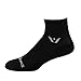 Swiftwick - Pursuit TWO, Quarter-Crew Sock for Year-Round Versatility, Black, Large