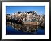 Buildings Along Keizersgracht Reflected In Canal, Southern Canal Belt, Amsterdam, Netherlands Styles Framed Art Poster Print by Martin Moos, 31x25