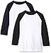 American Hawk Boys' 2 Pack: Raglan Baseball Jersey T-Shirts