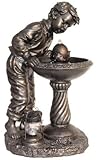 IMAGE OF Young Boy Antique Bronze Fountain