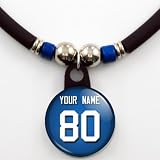 New York Giants Jersey Necklace Personalized with Your Name and Number