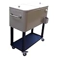 Metal Beverage Cooler Cart - Beach Sand