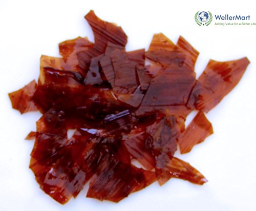 Dewaxed Ruby Shellac Flakes. 1 LB or 16 OZ.