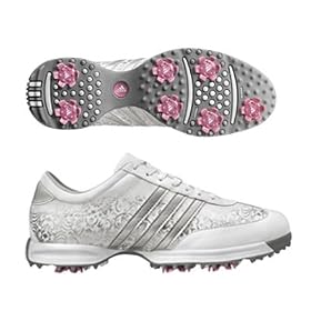 Adidas 2008 Womens Driver Okapi Golf Shoes Running White/Silver Adidas 2008 Women's Driver Okapi Golf Shoes - Running White/Silver