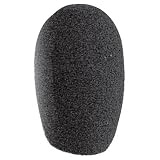 Black 22mm Foam Microphone Windshield. Pack of 3