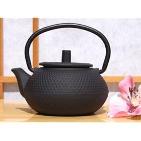 Water dropper - Mini Cast Iron Teapot - Japanese black hobnail style Mini Tetsubin