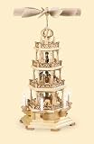 Weihnachtspyramiden 3-stöckige Pyramide - Waldmotiv - 63 cm - 230 V Elektromotor