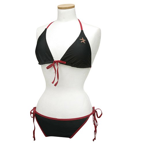 New York Yankees Women's 2-pc Triangle Bikini Set by G-III Sport - Navy Large