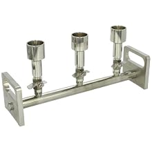 Whatman 10498761 3-Place Stainless Steel Vacuum Filter Manifold