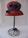Red Hat Magnetic Note Holder with Purple Magnetic Flowers