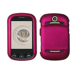 Rose Pink Rubberized Hard Plastic Case For AT&T Pantech Pursuit II