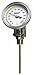 WIKA TI.32 Stainless Steel 304 Process Grade Bi-Metal Thermometer, 3" Dial, -40/120 Degrees F, 2-1/2" Stem, 1/2" Connection, All-Angle Adjustable Mount