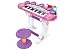 Kid's Multi function Electronic Organ Musical Drum Set with Stool--37-Key Musical Keyboard