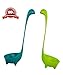 Nessie Ladle Soup Ladle 2 Pack Loch Ness Monster BPA Free Disher Safe 100% Stands Upright Cookware Tableware Kitchen Utensil Dipper Green and Blue
