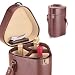 Kitchen & Housewares : Picnic Time Rhapsody 3-Bottle Insulated, Leatherette Deluxe Wine Case w/ Corkscrew (Mahogany)