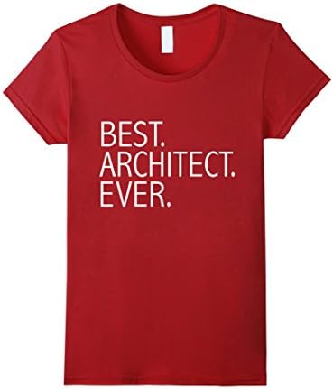 Women's Funny Best Architect Ever T-shirt Architecture Graduation Large Cranberry